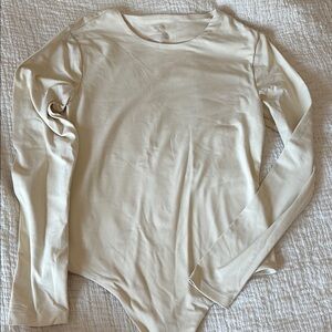 Nuuds Cream Fitted Bodysuit